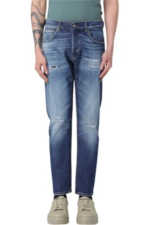 Dondup Homme, Jeans, Bleu, Taille: W36 Jeans en Denim Bleu Classique et Intemporel