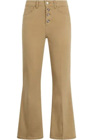 Liu Jo Femme, Pantalons, Brun, Taille: W24 Pantalon bootcut princesse taille haute