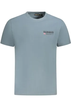 Napapijri Homme, Tops, Bleu, Taille: S T-shirt Homme en Coton Gris