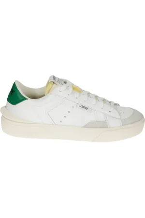 Stryper Homme, Chaussures, Blanc, Taille: 42 EU Baskets en Cuir Blanc