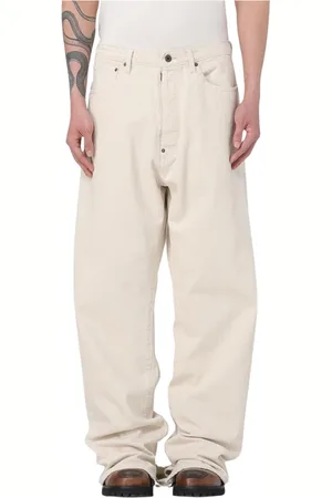 Maison Margiela Homme, Jeans, , Taille: W32 Ecru Wide Leg Jeans