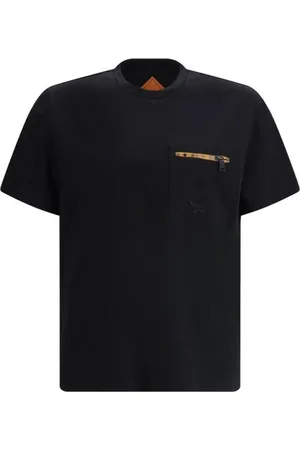 MCM Homme, Tops, Noir, Taille: S T-shirt élégant avec poche