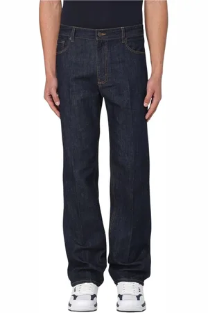 Emporio Armani Homme, Jeans, Bleu, Taille: W33 Jeans droits bleus élégants