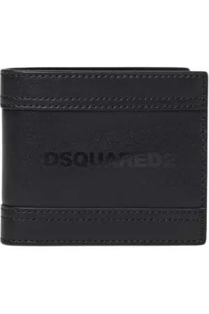Dsquared2 Homme, Accessoires, Noir, Taille: ONE Size Portefeuille Bifold en Cuir Noir