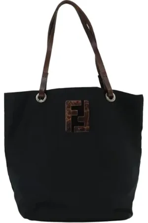 Fendi Femme, Pre-owned, Noir, Taille: ONE Size Pre-owned Tissu sacs-fendi