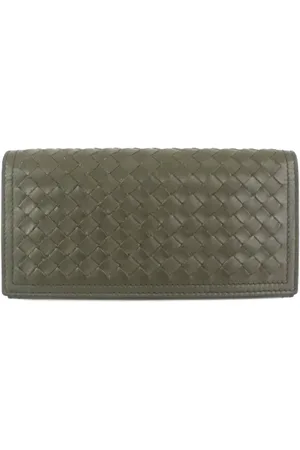 Bottega Veneta Homme, Pre-owned, Vert, Taille: ONE Size Pre-owned Cuir petite-maroquinerie