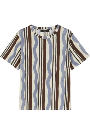 Max Mara Femme, Tops, Multicolore, Taille: 36 FR T-shirt à rayures en coton Cadine