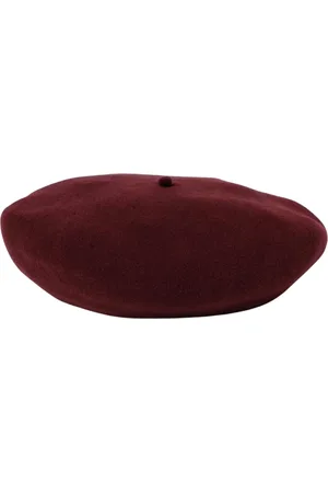 Maison Margiela Homme, Accessoires, Rouge, Taille: S Béret en Laine Bordeaux