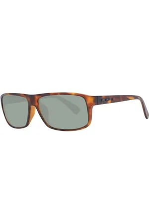 Serengeti Unisex, Accessoires, Brun, Taille: ONE Size Lunettes de Soleil Marron Polarisées Rectangulaires