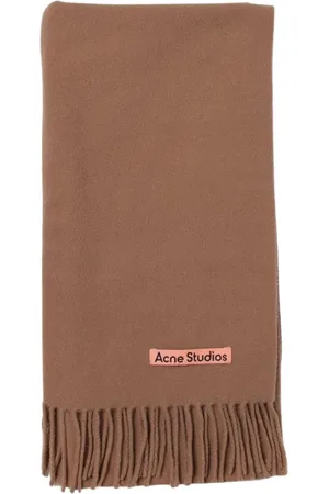 Acne Studios Homme, Accessoires, Brun, Taille: ONE Size Écharpe en Laine de Luxe Noire