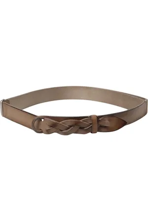 Orciani Homme, Accessoires, Brun, Taille: ONE Size Ceinture en Cuir Tressé Marron avec Élastique
