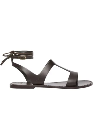 Max Mara Femme, Chaussures, Brun, Taille: 40 EU Élégantes Sandales en Cuir