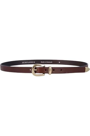 Sunflower Homme, Accessoires, Brun, Taille: 100 CM Ceinture en Cuir avec Boucle Western