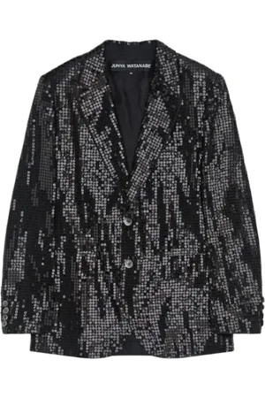 JUNYA WATANABE Femme, Vestes, Noir, Taille: 38 FR Blazer à sequins avec revers pointus