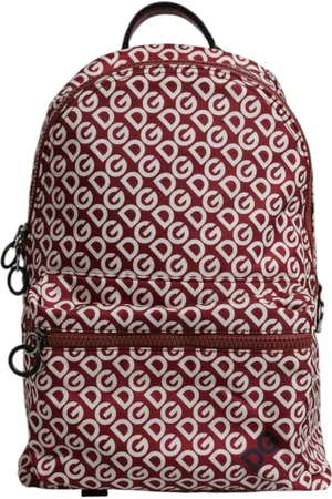 Dolce & Gabbana Femme, Sacs, Multicolore, Taille: ONE Size Sac à dos rouge blanc DG Logo Print