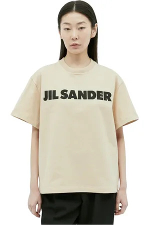 Jil Sander Femme, Tops, , Taille: 38 FR T-shirt à Logo Imprimé