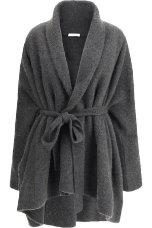 The Row Femme, Vestes, Noir, Taille: 36 FR Manteau Ija avec Revers Châle