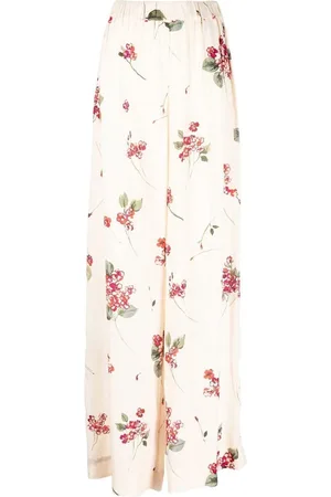 Twin-Set Femme, Pantalons, Multicolore, Taille: 38 FR Pantalon Style Palazzo en Viscose Multicolore