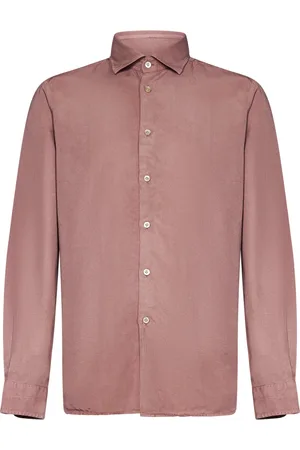 Boglioli Homme, Chemises, Rose, Taille: 2XL Chemise Rose Manches Longues Toucher Doux
