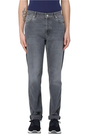 Brunello Cucinelli Homme, Jeans, Gris, Taille: L Jean Slim-Fit en Denim Gris de Luxe