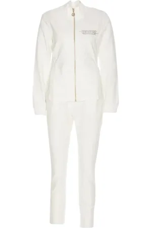 Liu Jo Femme, Sport, Blanc, Taille: 42 FR Survêtement classique à col haut ivoire