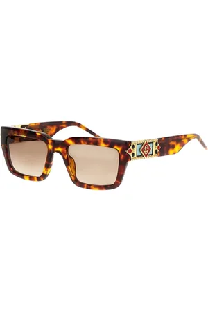 Casablanca Homme, Accessoires, Brun, Taille: ONE Size Lunettes de soleil marron pour hommes