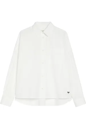 Max Mara Femme, Blouses et Chemises, Blanc, Taille: 30 FR Chemise Blanche en Popeline Aureo