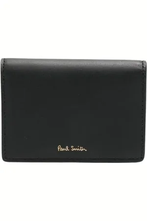 Paul Smith Homme, Accessoires, Noir, Taille: ONE Size Porte-cartes en Cuir Minimaliste