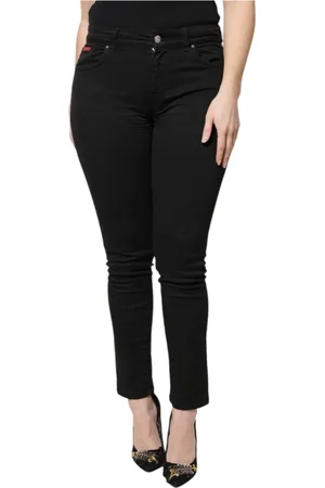 Dolce & Gabbana Femme, Jeans, Noir, Taille: 38 FR Jean Skinny Taille Haute Noir