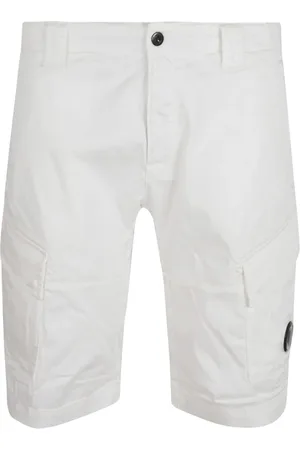 C.P. Company Homme, Shorts, Blanc, Taille: XL Shorts Cargo Blancs Coupe Regular