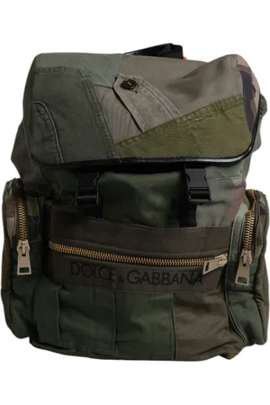 Dolce & Gabbana Femme, Sacs, Vert, Taille: ONE Size Sac à dos de voyage en patchwork vert