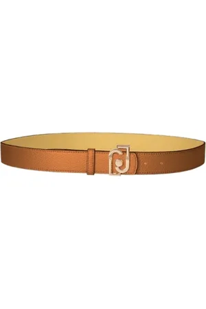 Liu Jo Femme, Accessoires, Brun, Taille: S Ceinture Réversible Bronze Caramel Grain