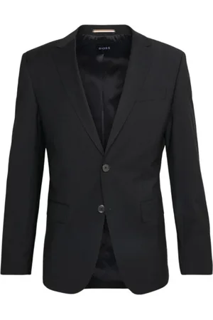 HUGO BOSS Homme, Vestes, Noir, Taille: XS Élégante Veste Homme Laine Mélangée Noire