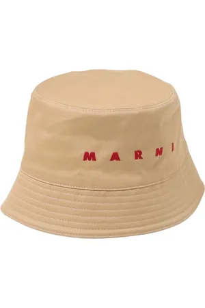 Marni Homme, Accessoires, , Taille: S Chapeau Seau avec Logo Brodé