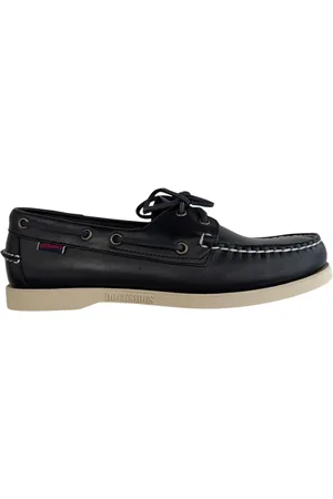 SEBAGO Homme, Chaussures, Bleu, Taille: 40 1/2 EU Chaussures bateau en cuir lacées