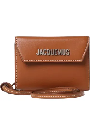 Jacquemus Homme, Accessoires, Brun, Taille: ONE Size Portefeuille Mini Marron Sangle