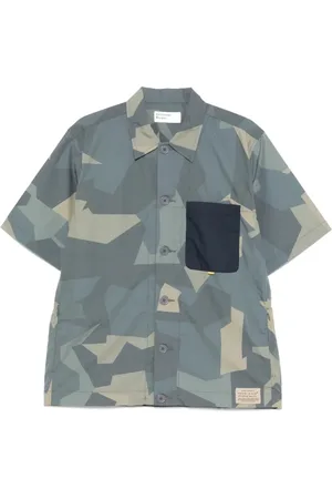 Universal Works Homme, Chemises, Bleu, Taille: XL Chemise Tech - Vert Olive