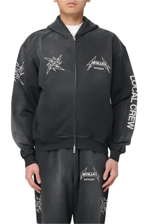 Represent Homme, Sweatshirts et sweats à capuche, Noir, Taille: S Sweat à Capuche Local Crew ZipUp