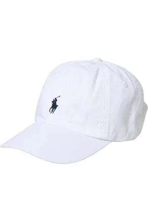 Ralph Lauren Homme, Accessoires, Blanc, Taille: ONE Size Casquette de Baseball Classique avec Poney