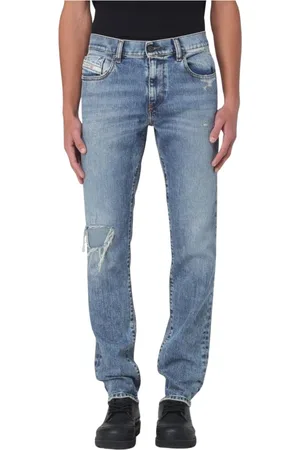 Diesel Homme, Jeans, Bleu, Taille: W33 Vintage Distressed Denim Jeans