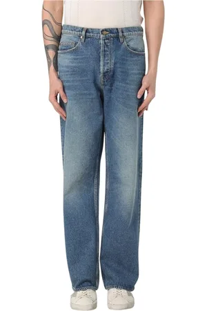 Golden Goose Homme, Jeans, Bleu, Taille: W34 Jean droit bleu élégant