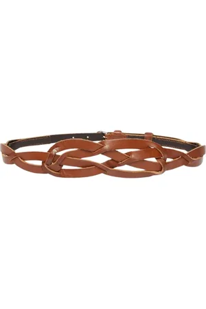 Max Mara Femme, Accessoires, Brun, Taille: L Ceinture en cuir tressé