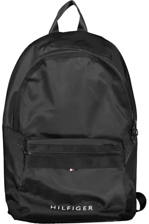 Tommy Hilfiger Homme, Sacs, Noir, Taille: ONE Size Sac à dos noir pour homme avec compartiment pour ordinateur portable