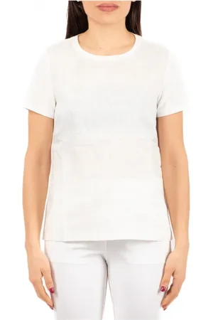 Max Mara Femme, Tops, Blanc, Taille: 40 FR T-shirt décontracté pour le week-end