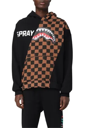 Sprayground Homme, Sweatshirts et sweats à capuche, Brun, Taille: M Sweat à capuche Colorblock Marron