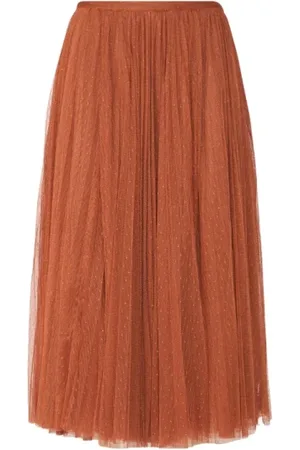 Serafini Femme, Jupes, Brun, Taille: 38 FR Jupe Marron Style Classique
