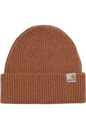 Carhartt Homme, Accessoires, Brun, Taille: ONE Size Bonnet en Tricot Côtelé