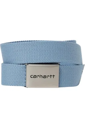 Carhartt Homme, Accessoires, Bleu, Taille: ONE Size Ceinture Noire en Toile Accessoire Élégant