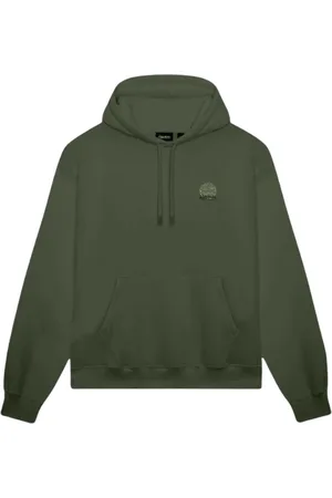 DOLLY NOIRE Homme, Sweatshirts et sweats à capuche, Vert, Taille: XL Sweat à capuche Forest Night avec impression au dos