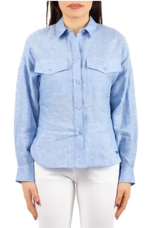 Max Mara Femme, Blouses et Chemises, Bleu, Taille: 42 FR Chemise